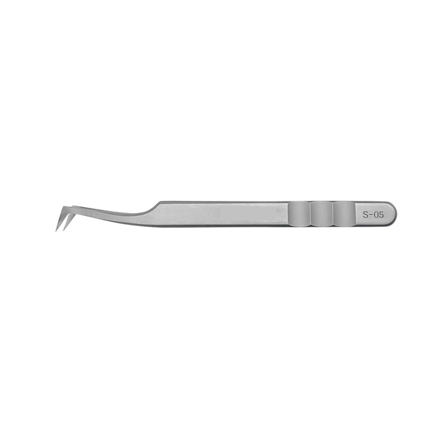 Eyelash Extension Tweezers Stainless Steel Eyebrow Precision Tweezers Fiber Tip Volume Isolation Lashes Extension Tweezer(Silver S-05 Tweezer) Beauty and Personal Care ZXYZXYZZ