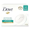 Dove Sensitive Skin - Unscented/Fragrance Free Hypo-Allergenic Beauty Bar, 3.73 oz / 106 g x 16 Pack Beauty & Personal Care Dove