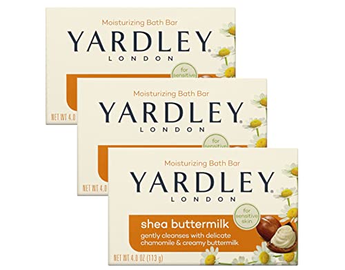 Yardley Shea Buttermilk Bath Bar 4oz 3 Pack Beauty & Personal Care Yardley