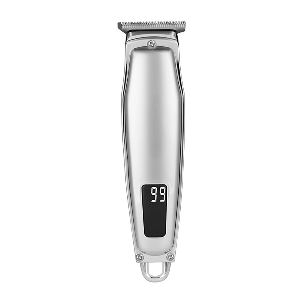 GLESVOWIO Hair Clippers for Men Hair Clipper Beard Trimmer Low Noise Strong Power Men's Barber Machine Fine Steel Cutter Head USB(Silver) Beauty and Personal Care GLESVOWIO