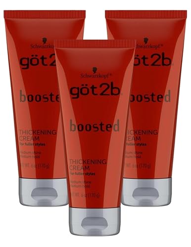 Got 2B Boosted Hair Thickening Cream for Fuller Styles, Medium Shine, Medium Hold, 6 Ounce - 3 Pack Beauty & Personal Care Got2B
