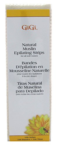 (3 Pack) GIGI Natural Muslin Epilating Strips (Large) - GG0610 Beauty & Personal Care GiGi