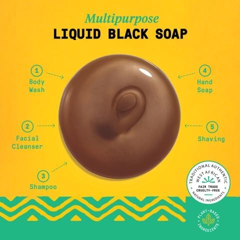 Alaffia Authentic African Black Soap Variety 2-Pack - All-In-One Liquid Soap, Travel-Size Eucalyptus Tea Tree + Full-Size Peppermint Body Wash, Face Beauty & Personal Care Alaffia