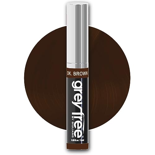 Greyfree Hair Mascara Root Touch-Up for Gray Hair | Precision Hairline Concealer for Brows & Beard (DARK BROWN) Beauty & Personal Care Greyfree