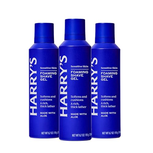 Harry's Foaming Shave Gel for Men with Aloe - (3 Pack) 6.7oz - Soothes and Cushions Skin for Shaving - Safe For Sensitive Skin Beauty and Personal Care Harry's Default Title
