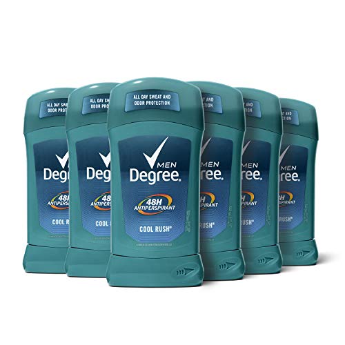 Degree Men Antiperspirant Deodorant Stick Cool Rush 48 Hour Protection 2.7 oz (Pack of 6) Beauty and Personal Care Degree
