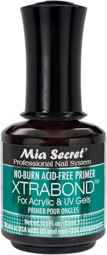 Mia Secret No Burn Acid Free Primer Xtra Bond Acrylic Uv Gel 0.5 Fl Oz