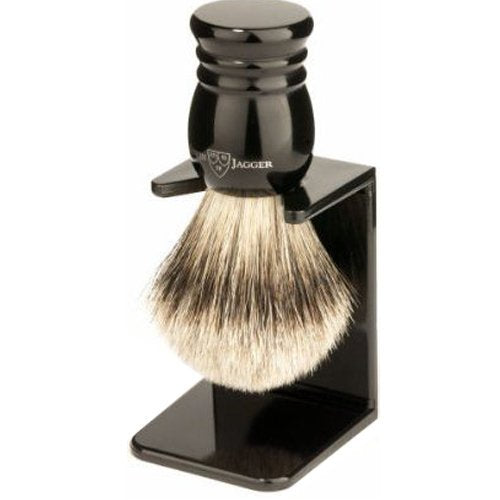 Edwin Jagger 9ej256sds Handmade Imitation Ebony Shaving Brush with Drip Stand, Black, Small Beauty and Personal Care Edwin Jagger