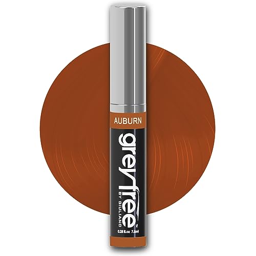 Greyfree Hair Mascara Root Touch-Up for Gray Hair | Precision Hairline Concealer for Brows & Beard (AUBURN) Beauty & Personal Care Greyfree