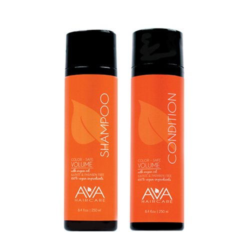 Ava Haircare - Volume Shampoo And Conditioner - Vegan, Sulphate Free, Paraben Free, Cruelty Free (Set of 2, 8.4oz Each) Beauty & Personal Care Ava Haircare