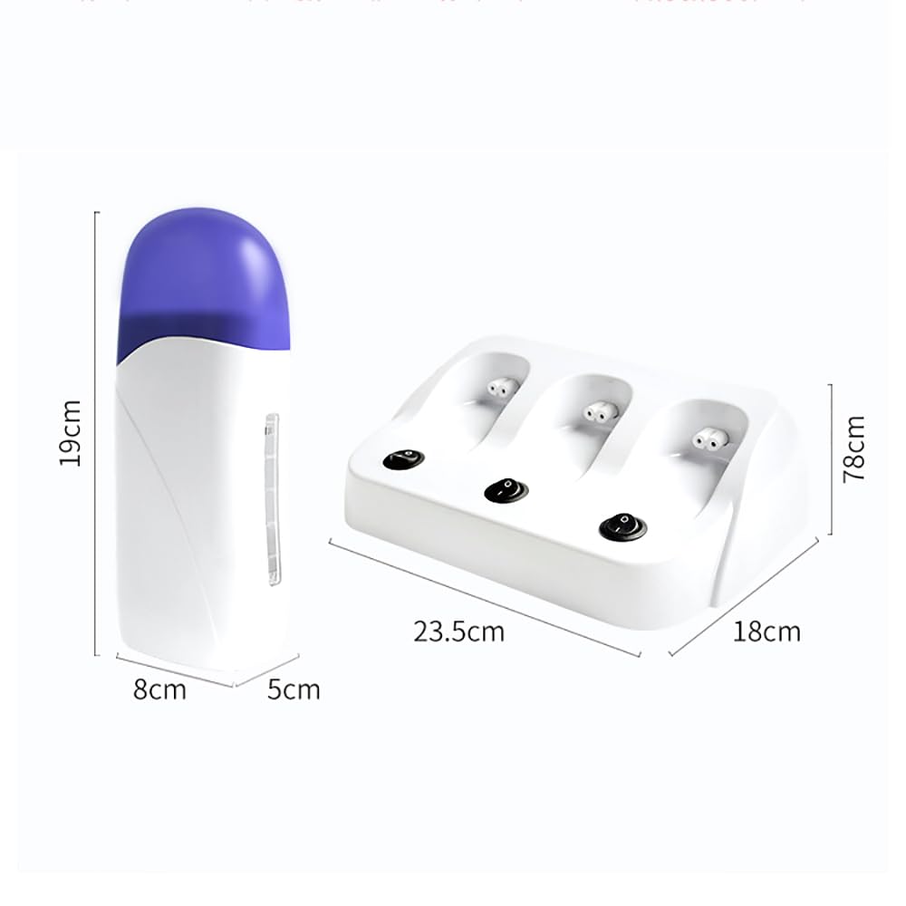 RENJJPBO Wax Heater, Portable Depilatory Machine, Transparent Window, Independent Switch, Removable and Easy to Clean, Used for Hair Removal Nursing Beauty and Personal Care RENJJPBO