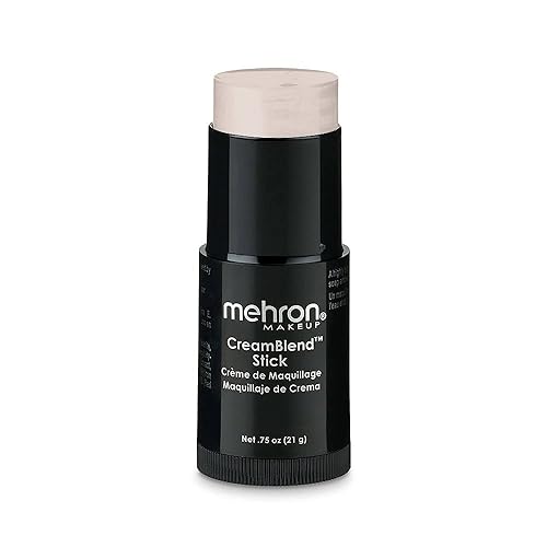Mehron Makeup CreamBlend Stick | Face Paint, Body Paint, & Foundation Cream Makeup | Perfect for Halloween .75 oz (21 g) (Butterfly Ivory) Beauty & Personal Care Mehron