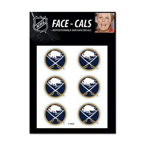 Wincraft NHL Buffalo Sabres Face Tattoos, Team Colors, One Size