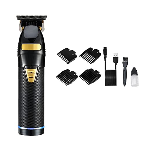 GLESVOWIO Pro Hair Clipper Professional Trimmer Electric for Men Cordless Rechargeable Shaver Barber Cutting Machine T Styling(Black) Beauty and Personal Care GLESVOWIO