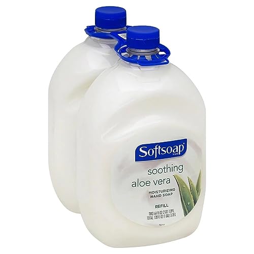 Softsoap Hand Soap Soothing Aloe Vera Moisturizing Hand Soap Refill 64 Fl Oz (Pack of 2) Beauty & Personal Care Softsoap