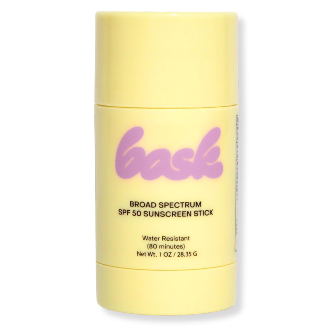 Bask SPF 50 Sunscreen Stick - Fragrance Free, Reef Safe Face & Lip Sunscreen for Broad Spectrum Protection - Dermatologist Recommended, Moisturizing Beauty & Personal Care Bask