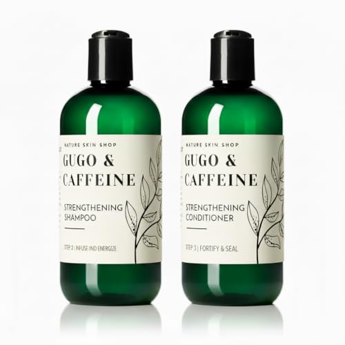 Nature Skin Shop Gugo Shampoo and Conditioner Set for Hair Growth and Thinning, Anti-Hair Fall Treatment with Biotin & Caffeine, Soothes Dandruff Beauty & Personal Care Nature Skin Shop