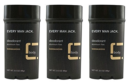 Every Man Jack Deodorant Stick Sandalwood 3 Ounce (Pack Of 3) Beauty and Personal Care Every Man Jack