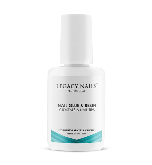 Legacy Nails Professional Nail Glue & Resin 0.5oz Brush-on; Ultra-Strong Adhesive for Nail Repairs, Tips & Extensions, Quick-Drying, Professional Beauty & Personal Care LEGACY NAILS