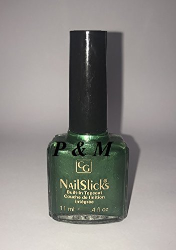 COVERGIRL NAILSLICKS Built-in TOP Coat Frost/GIVRE Nail Polish .4 OZ / 11 ML # 541 Let's GO Green/VERT INVOTANT
