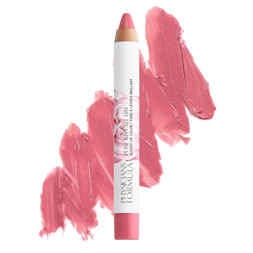 Physicians Formula Rosé Kiss All Day Glossy Lipstick Lip Color Makeup, Pink Blind Date | Dermatologist Tested, Clinicially Tested Beauty & Personal Care Physicians Formula