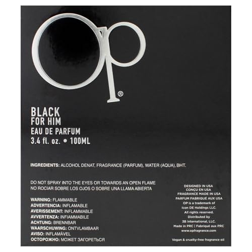 Ocean Pacific Op Black EDT for Men, 3.4 Oz Beauty & Personal Care Ocean Pacific