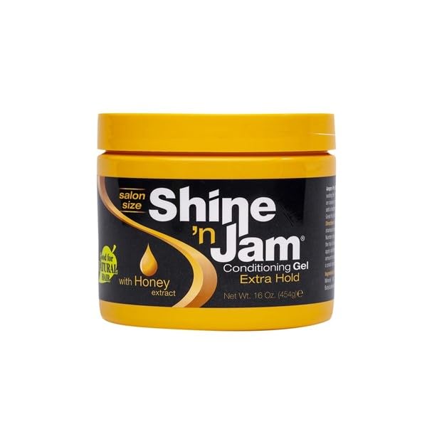 Shine N Jam Conditioning Gel Extra Hold 16 Ounce Jar (473ml) (3 Pack) Beauty & Personal Care Shine 'n Jam