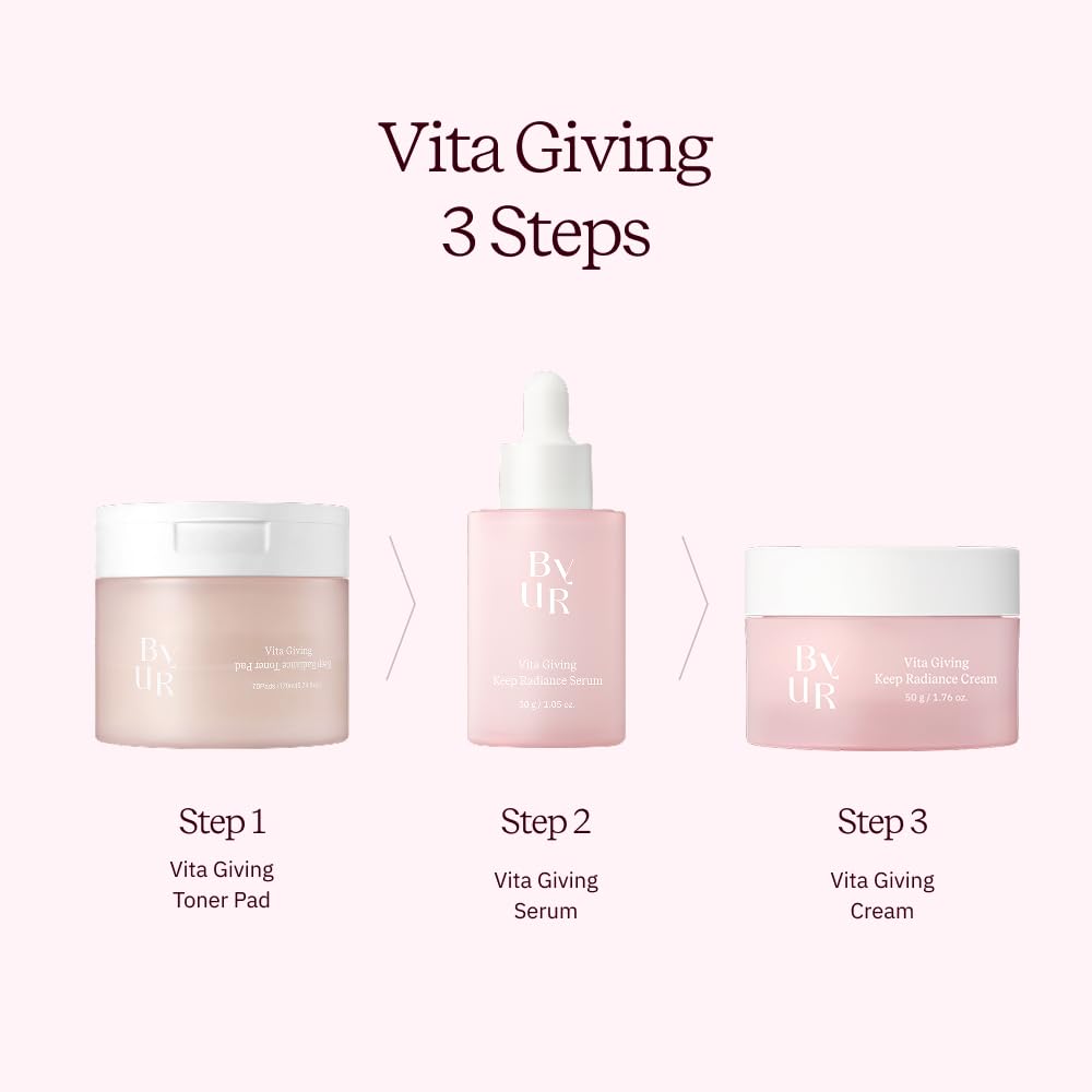 ByUR Vita Giving Keep Radiance Serum - Dark Spots & Hyperpigmentation, Brightening & Hydrating for Dry, Dull Skin, Hyaluronic Acid, Niacinamide Beauty & Personal Care ByUR