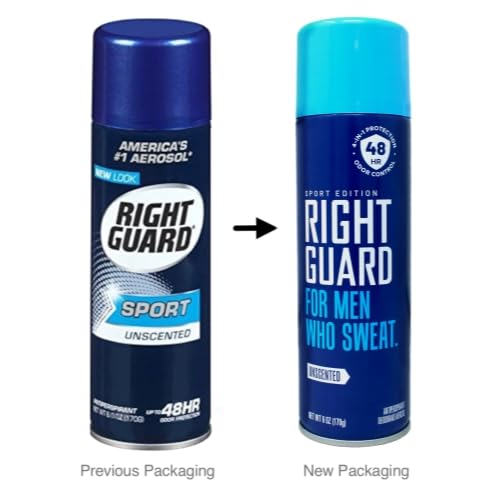 Right Guard Sport Unscented Aerosol Antiperspirant Spray 6 oz (Pack of 18) Beauty and Personal Care Right Guard