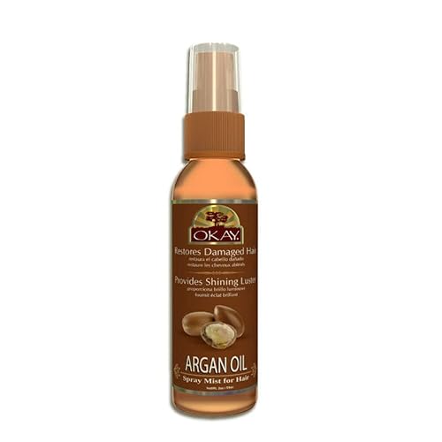 Okay Moisturizing Mist Hair Spray with Argan Oil - Hydrating Hair Oil Mist with Vitamin E, Restores Damaged Strands, Provides Shining Luster Beauty & Personal Care OKAY
