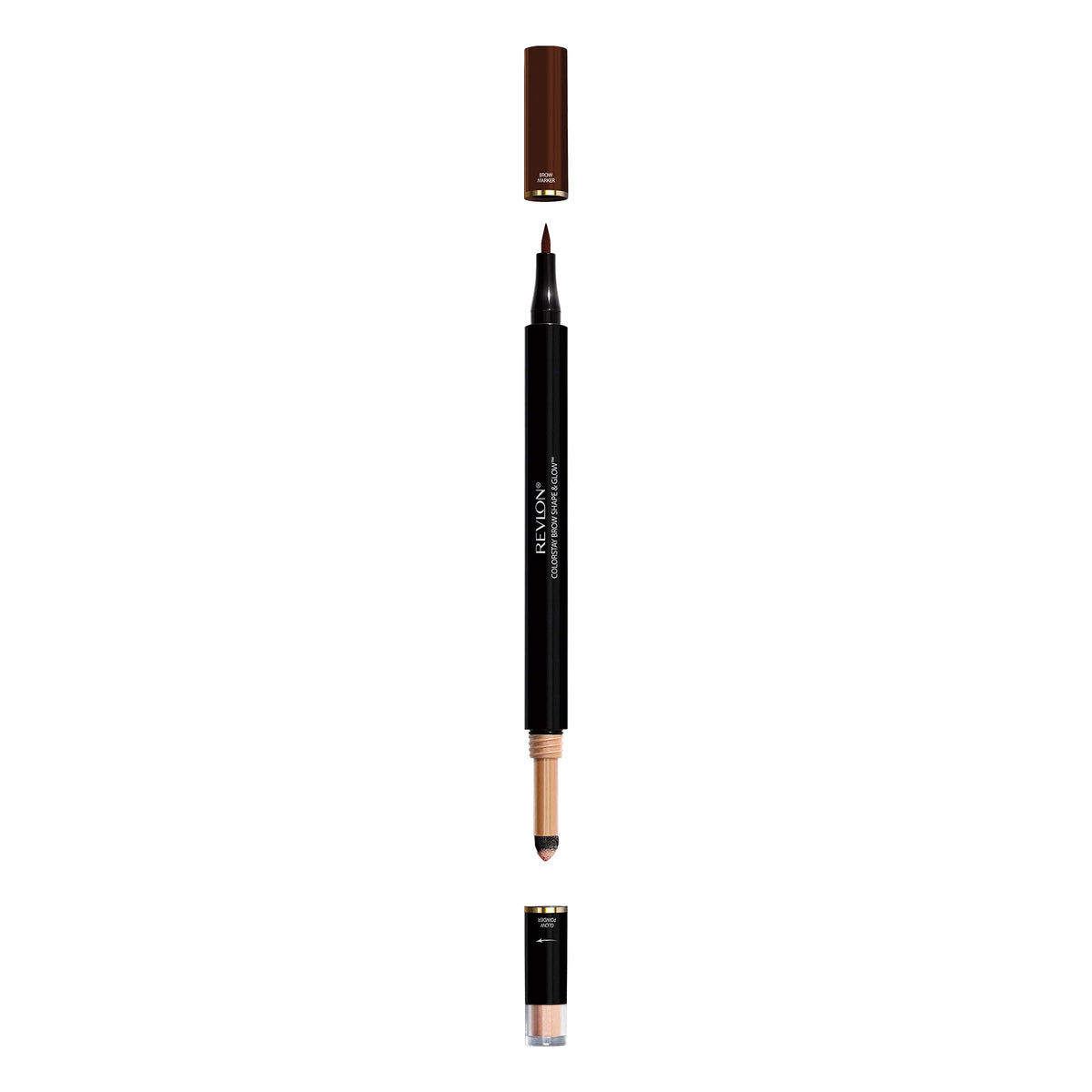 Revlon Colorstay Shape & Glow Eye Brow Marker and Highlighter, Dark Brown, 0.02 Oz (Marker), 0.008 Oz (Highlighter) Beauty & Personal Care REVLON