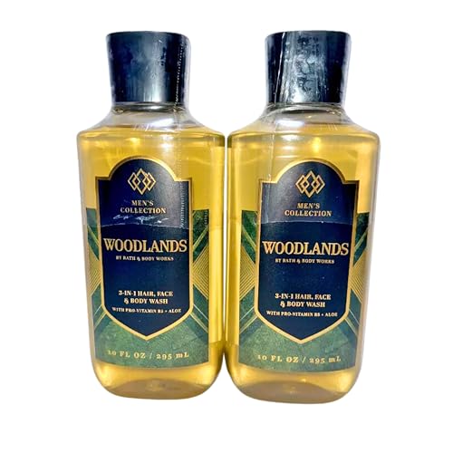 Bath & Body Works Shower Gel, Set of 2 Bottles, Each Bottle 10oz (Woodlands) Beauty & Personal Care Bath & Body Works