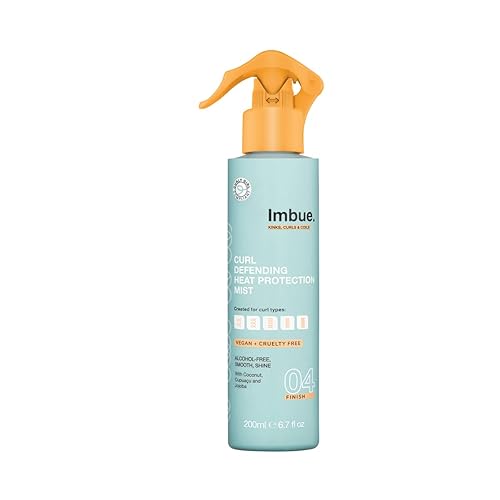 Imbue Heat Protection Spray Mist For Curly Hairs Thermal Protection Anti Humidity Spray Heat protectant- Vegan and Curly Girl Compliant 200 ML Paraben Beauty & Personal Care Imbue