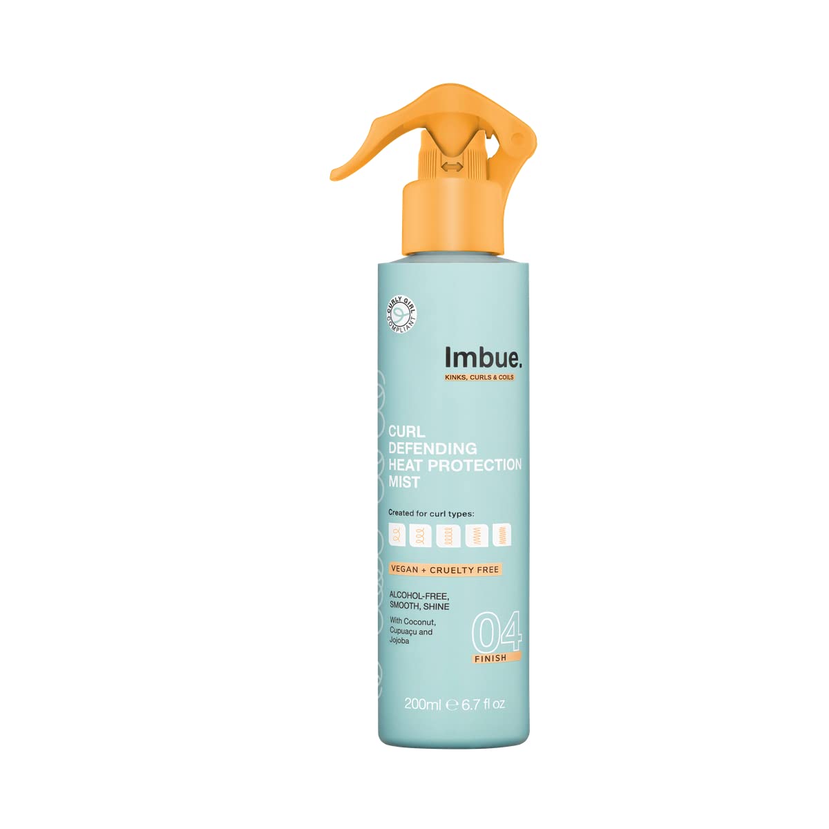 Imbue Heat Protection Spray Mist For Curly Hairs Thermal Protection Anti Humidity Spray Heat protectant- Vegan and Curly Girl Compliant 200 ML Paraben Beauty & Personal Care Imbue