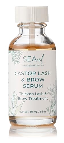 Sea-el Castor Lash & Brow Serum (w 10% Black Seed Oil) 1 oz Beauty & Personal Care Sea-El