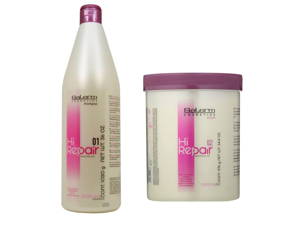 Salerm Hi Repair Shampoo and Repair Mask Combo Set Beauty & Personal Care SALERM