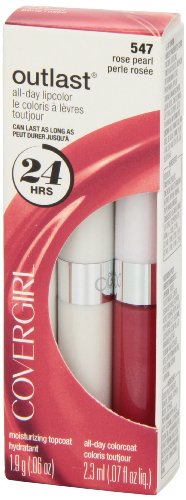 COVERGIRL Outlast All Day Two-Step Lipcolor Rose Pearl 547, 0.13 Oz Beauty & Personal Care COVERGIRL