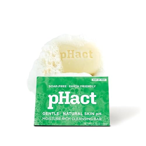 ANDREW LESSMAN pHact Moisture-Rich, Soap-Free Cleansing Bar Hint of Mint. Natural Skin pH. All Skin Types - Even Sensitive Skin. Hypoallergenic Beauty & Personal Care ANDREW LESSMAN