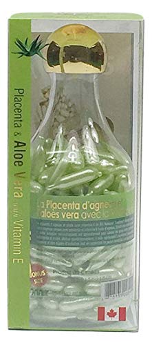 Lamb Placenta & Aloe Vera with Vitamin E Facial Oil, 200 Gelcaps, Bill Natural Sources Beauty & Personal Care Bill Natural Sources