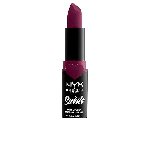NYX PROFESSIONAL MAKEUP Suede Matte Lipstick, Vegan Formula - Girl, Bye (Berry) Beauty & Personal Care NYX PROFESSIONAL MAKEUP