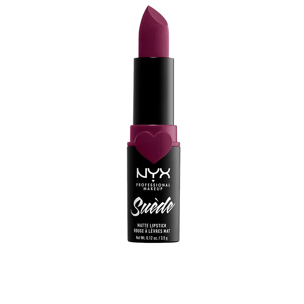 NYX PROFESSIONAL MAKEUP Suede Matte Lipstick, Vegan Formula - Girl, Bye (Berry) Beauty & Personal Care NYX PROFESSIONAL MAKEUP