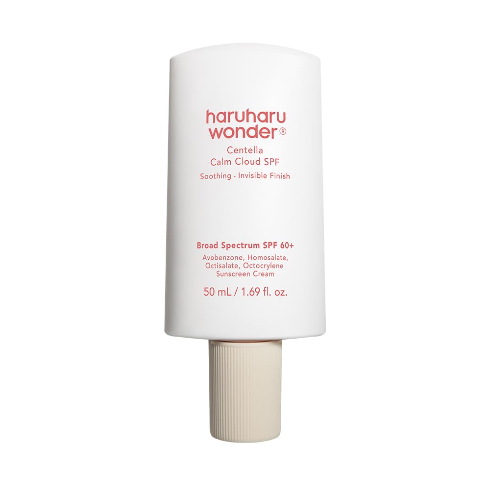 haruharu wonder Centella Calm Cloud Face Sunscreen Broad Spectrum SPF 60+, 1.69 fl oz, Korean Sunscreen, No White Cast, Hyaluronic Acid, Ceramide Beauty and Personal Care HARUHARU