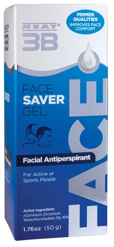 Neat Feat 3B Face Saver Antiperspirant Gel for Facial Perspiration & Shine, White and Blue, 1.76 Fl Oz Beauty & Personal Care Neat Feat