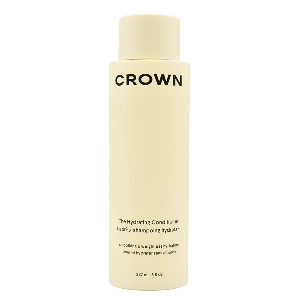 CROWN AFFAIR The Hydrating Conditioner for Dry Damaged Hair 8 oz - Moisturizing Cream Formula for Frizz Control, Shine, Softness & Detangling