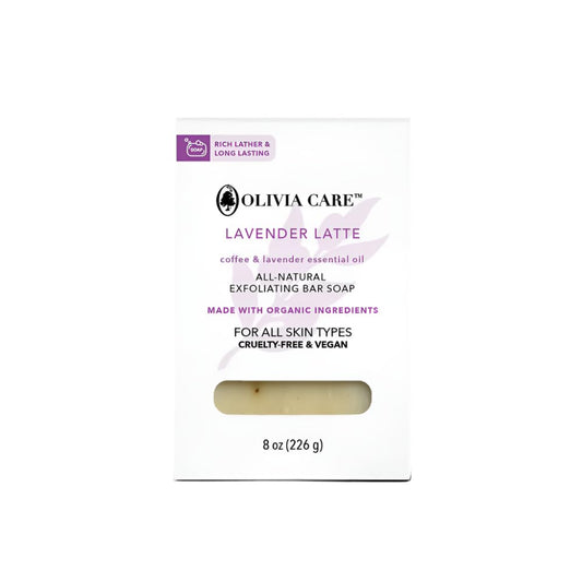 Olivia Care Exfoliating Bar Soap, Coffee Beans, 100% Natural, Organic Ingredients, Clean Energize Mind Body, Full of Vitamin & Antioxidants (Lavender Beauty & Personal Care Olivia Care