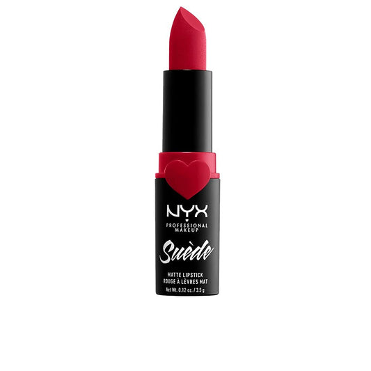 NYX PROFESSIONAL MAKEUP Suede Matte Lipstick, Vegan Formula - Spicy (True Red) Beauty & Personal Care NYX PROFESSIONAL MAKEUP