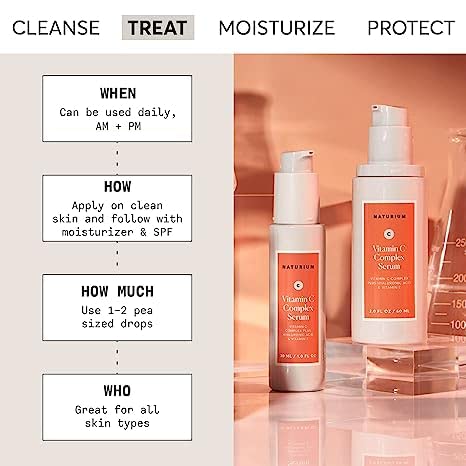 Naturium Vitamin C Complex Face Serum Jumbo, Anti-Aging Facial Treatment with Hyaluronic Acid & Vitamin E, 2 oz Beauty & Personal Care Naturium