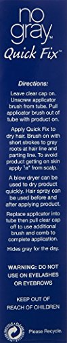 No Gray Quick Fix, Light Brown, Instantly Hide Gray Roots, Easy to Use 3 Comb Applicator, Compact & Travel Friendly Beauty & Personal Care No Gray