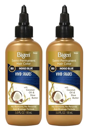 Bigen Semi-Permanent Haircolor #Ib3 Indigo Blue 3 Ounce (88ml) (2 Pack) Beauty & Personal Care Bigen