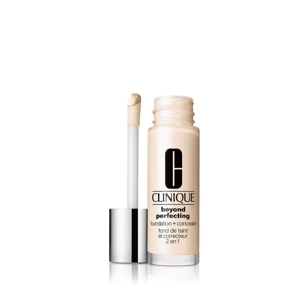 Clinique Beyond Perfecting Lightweight Liquid Foundation + Concealer For Dry Combination to Oily Skin Types | Full Coverage + Natural Matte Finish Beauty & Personal Care Clinique